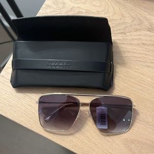 NEW Isabel Marant Rectangular Aviator Sunglasses, 62mm